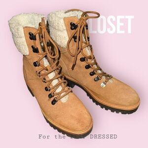 Marc Fisher Tan Lace-Up Women's Boots